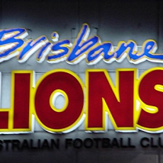 Brisbane Lions 3D Lettering
