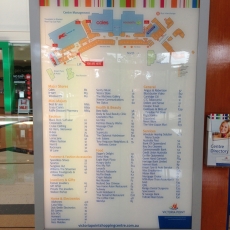Shopping Center Lightbox signage
